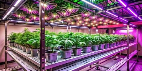 Optimized for indoor gardening, this innovative Scrog design cultivates lush green plants beneath powerful LED grow