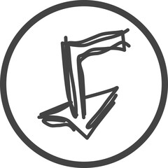 Single isolated icon with outline style icon on white background