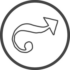 Single isolated icon with outline style icon on white background