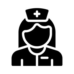 nurse glyph icon