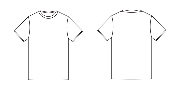 mock up t-shirt line template