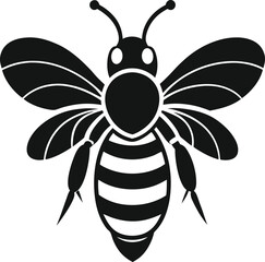 Bee icon vector illustration