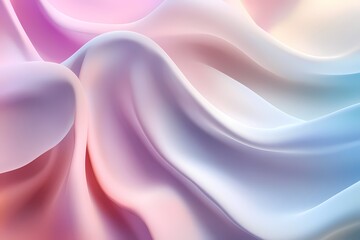 Obraz premium Soft Colorful Waves of Satin Fabric Texture