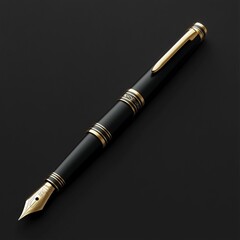 Naklejka premium 3D Pen Icon: Symbol of Writing and Creativity Illustration Logo