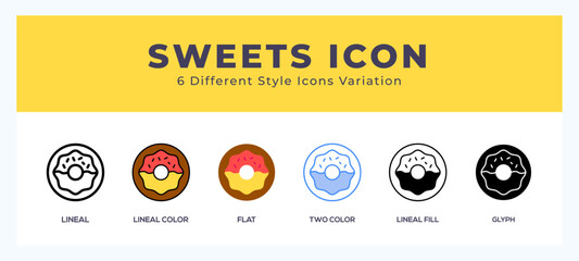 Sweets icon. high quality icon symbol for web design