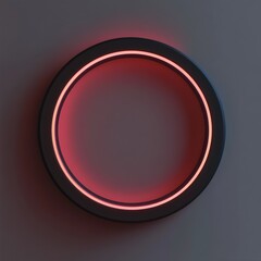 Fototapeta premium 3D Circle Icon: Basic Geometric Shape Illustration Logo