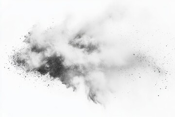 An energetic image of a colorful powder explosion featuring a blend of vibrant orange