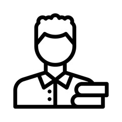 librarian line icon