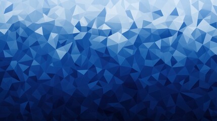 Obraz premium A modern geometric design featuring dark blue ocean gradients, creating a sleek triangular abstract background.