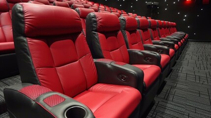 Movie Theater Seats: These cozy, often reclining seats are strategically arranged in rows, providing optimal comfort and viewing angles for moviegoers.
