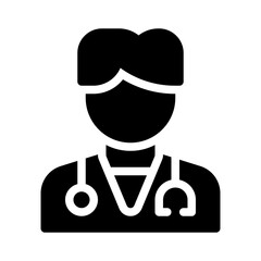 doctor glyph icon