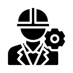 engineer glyph icon