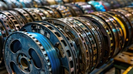 Film Reels or Digital Media: The classic film reels found in traditional cinemas or digital media devices that store movie content for effective film presentations.
