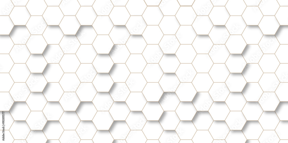Wall mural abstract background hexagons vector banner design. hexagonal abstract background. abstract seamless 