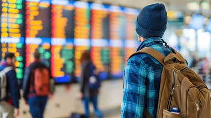 Arrival Board: These monitors display the expected times and statuses of incoming flights, providing essential information for passengers waiting for arrivals.
