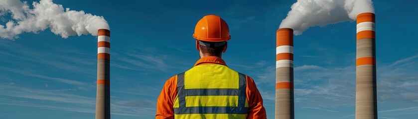 A supervisor managing a project to convert a coal power plant into a gas-powered facility