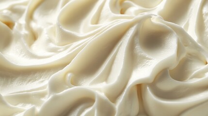 Fototapeta premium Creamy delicious vanilla yogurt texture. Yogurt texture. Yogurt Day. Healthy food yogurt.