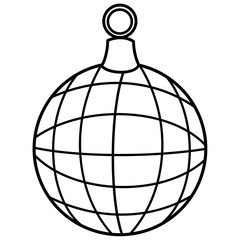 Christmas ball coloring cartoon 