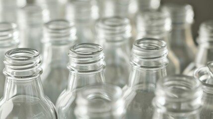 "Sleek Simplicity: The Elegance of Empty Glass Bottles"