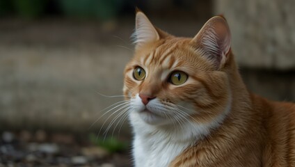 Cat looking.