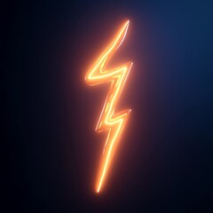 Obraz premium 3D Bolt Icon: Symbol of Electric Energy Illustration Logo