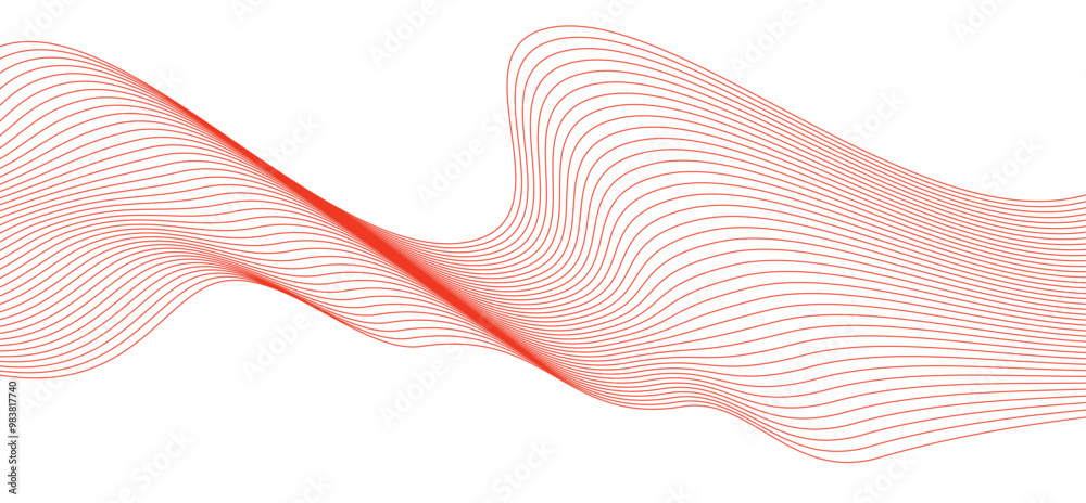 Poster abstract with flowing lines background. premium vector wavy tech backdrop for business layout, neura