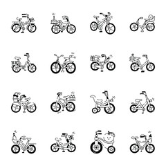 Latest Pack Cycle Drawing Style Icons 

