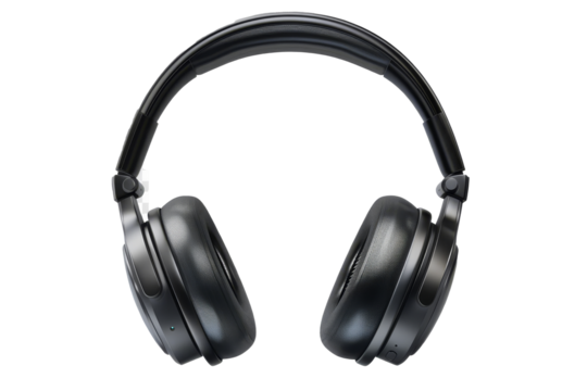 Stylish and modern wireless headphones resting on a flat surface showcasing a sleek design suitable for music lovers and audiophiles at home or on the go