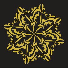 ALHAMDULILLAH IN CARABIC CALLIGRAPHY MANDALA ART VECTORS
