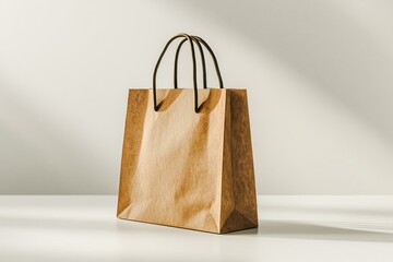 Simple Shopping Bag Mockup Isolated created with Generative AI