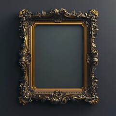 3D Frame Icon: Decorative Border for Photos Illustration Logo