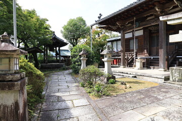 A Japanese temple : a scene of the precincts of Sanmyo-in Temple in Kyoto City　日本のお寺：京都市にある三明院境内の風景