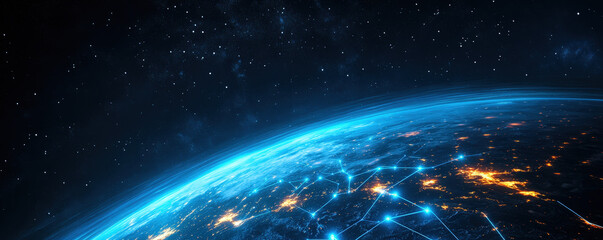 Worldwide data ecosystem with virtual currency networks in web banner design