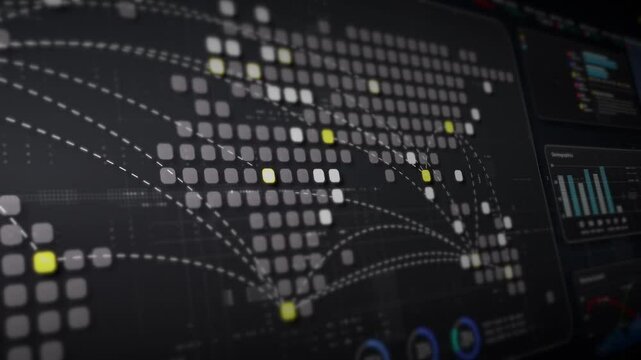 Dynamic data visuals for business info graphics, animated charts, and data-driven insights for a business meeting mock-up. Explore the world of trading, stock exchanges, and crypto