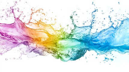 Fototapeta premium Vibrant Splash of Colorful Water Explosion