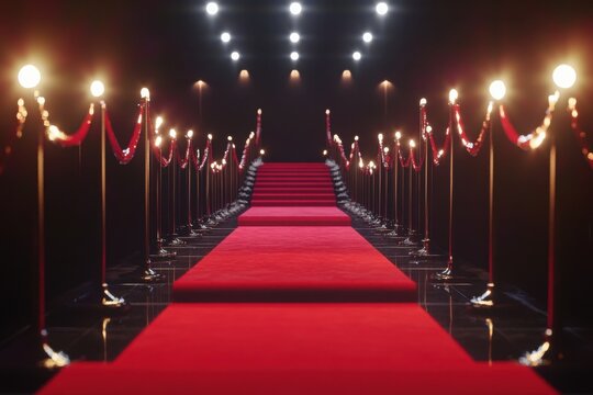 Elegant black-tie gala entrance