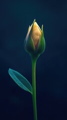 Flower bud minimalist photography with pastel colours for smartphone wallpaper