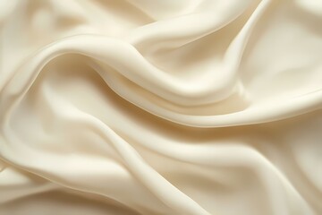 Obraz premium Elegant Cream Silk Fabric Texture Background