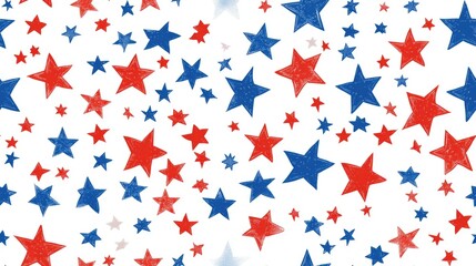 Happy Independence Day seamless pattern
