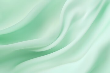 Obraz premium Soft Green Fabric Waves in Natural Light