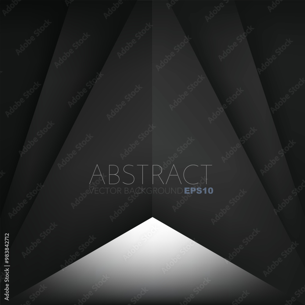 Poster graphic geometric triangle overlap vector layer background for text and message design