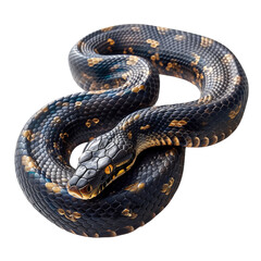 Obraz premium Snake symbol 2025 isolated on transparent background. Generated AI