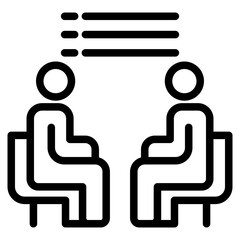 Business meeting icon vector