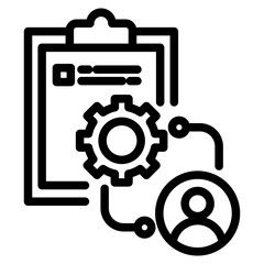 Clipboard with setting Icon