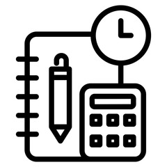 To do list icon. Timing checklist vector sign.