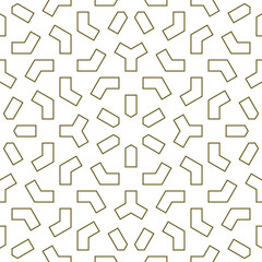 Seamless arabic geometric ornament based on traditional arabic art. 