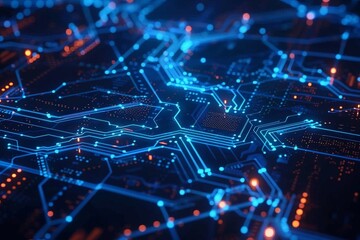 Abstract Circuit Board