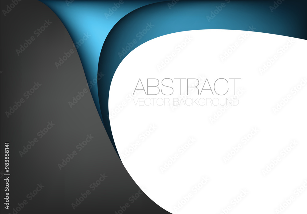 Poster graphic vector curve line overlap background for text and message design
