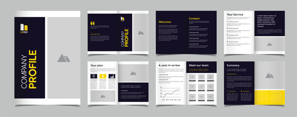 Elegant company profile template design