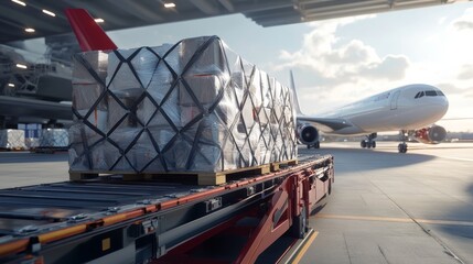 Fototapeta premium Cargo Loading at Airport.